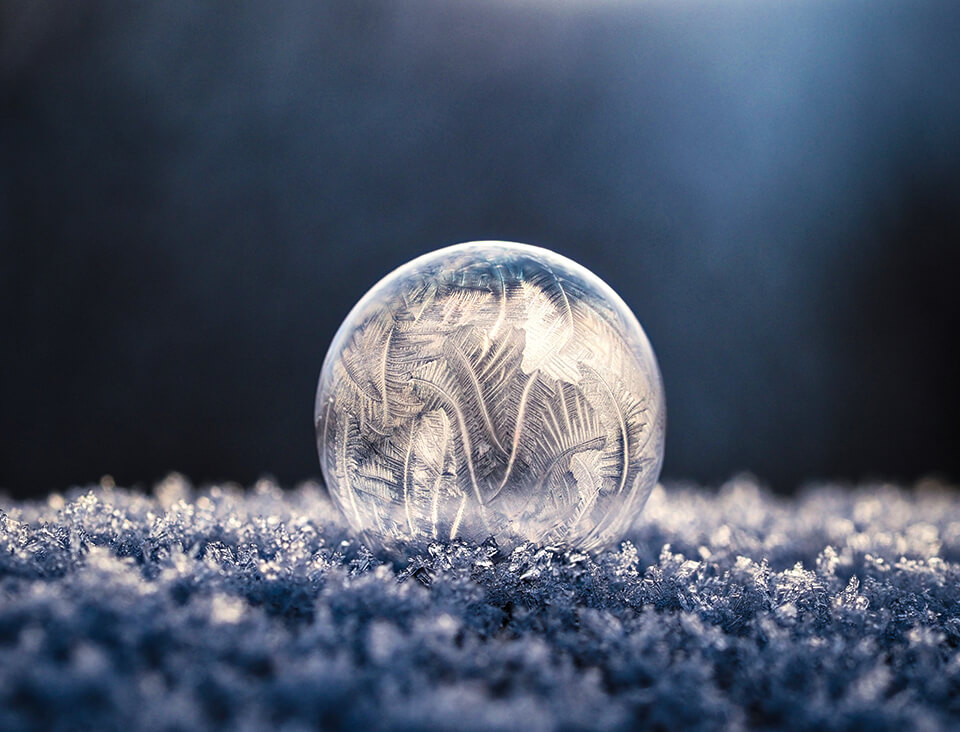 soap bubbles winter picture ideas