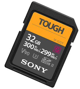 sony tough g-series best sd card for dslr