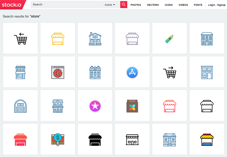 Interface von Stockio - beste kostenlose Vektorgrafik