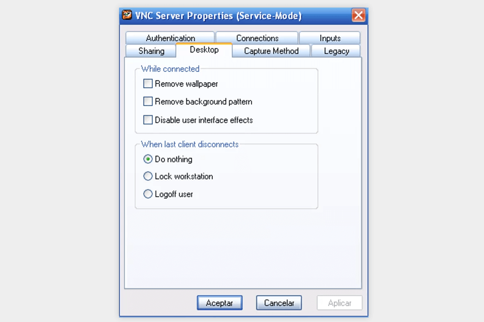 tigervnc vnc software interface