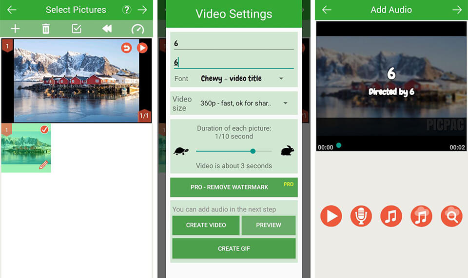 time lapse app pic pac stop
