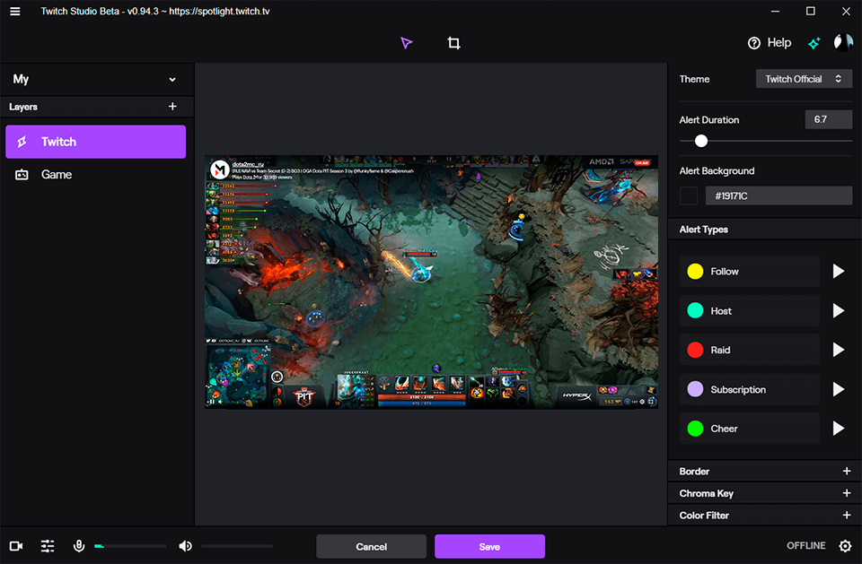 twitch studio streaming software