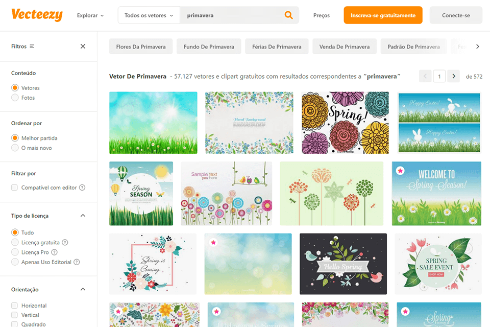 vecteezy melhor interface de sites vetores gratis