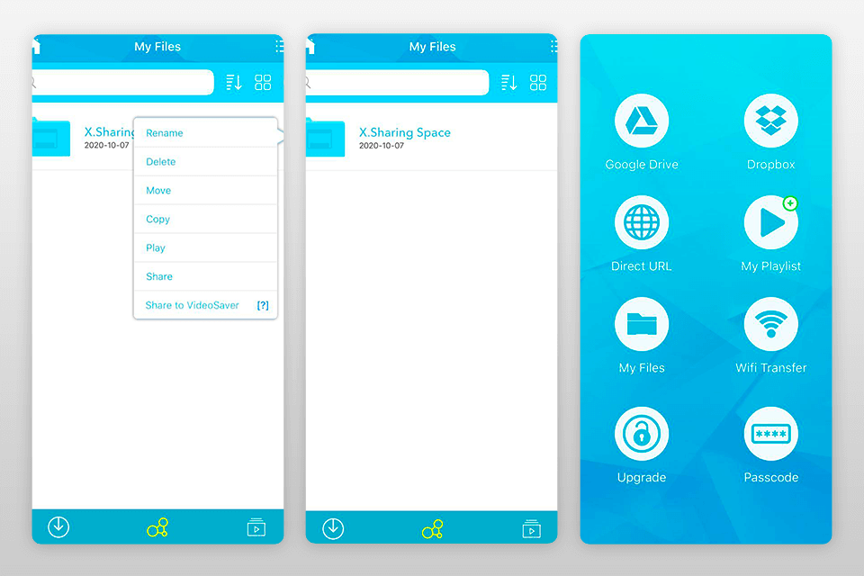 video saver pro downloader app interface