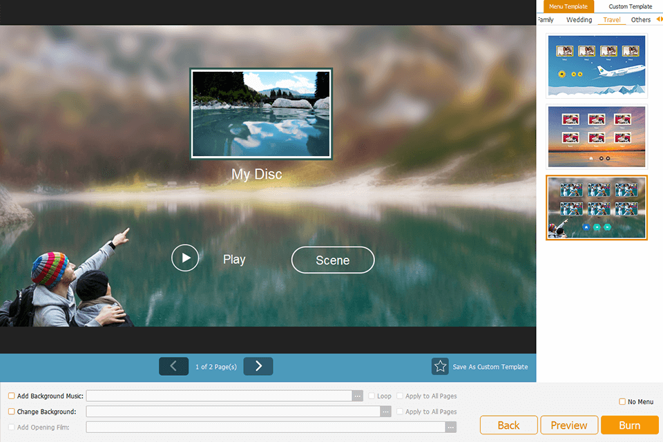 vidpaw burnanydvd custom dvd menus