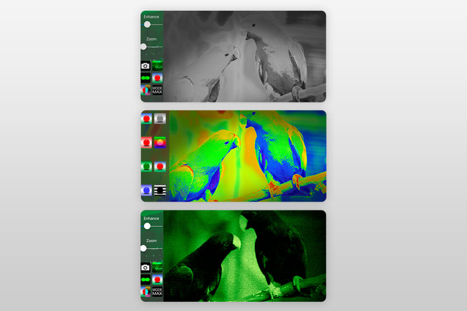 virtual night vision app interface