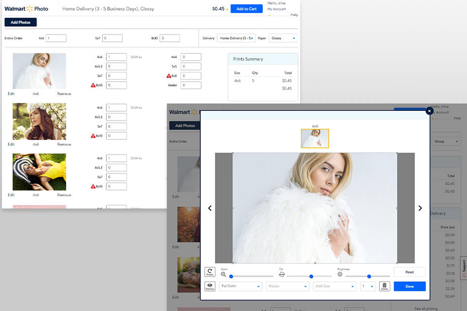 walmart photo printing