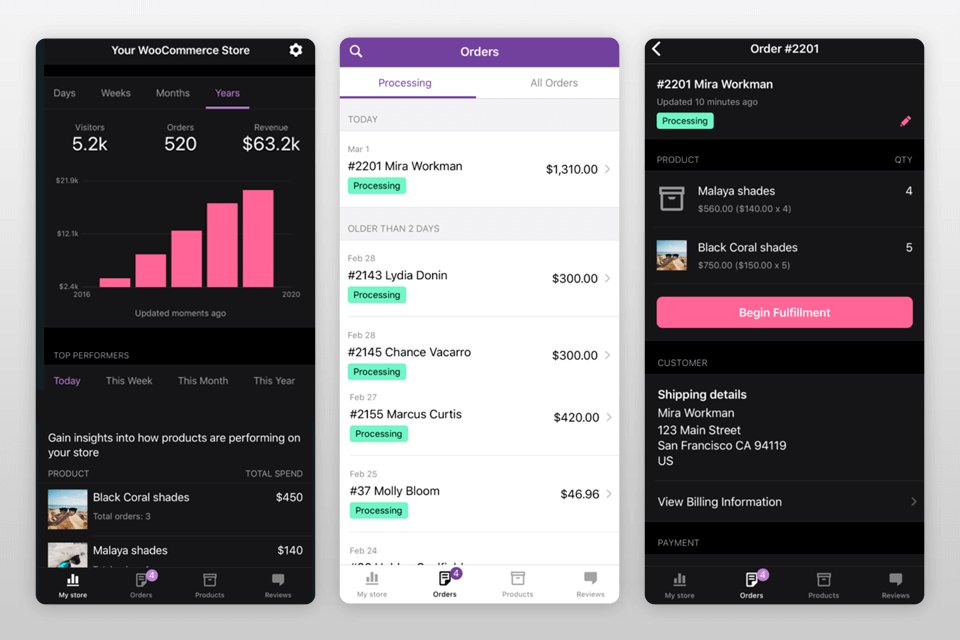 woocommerce photography business app