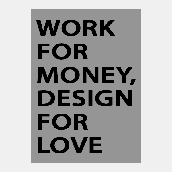 work for money design book