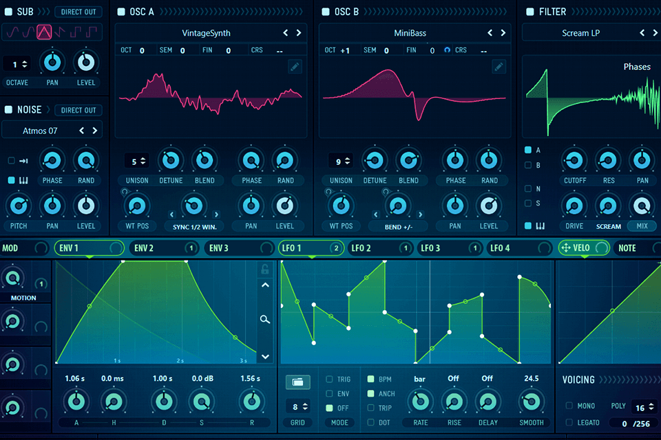 xfer serum synthesizer software interface