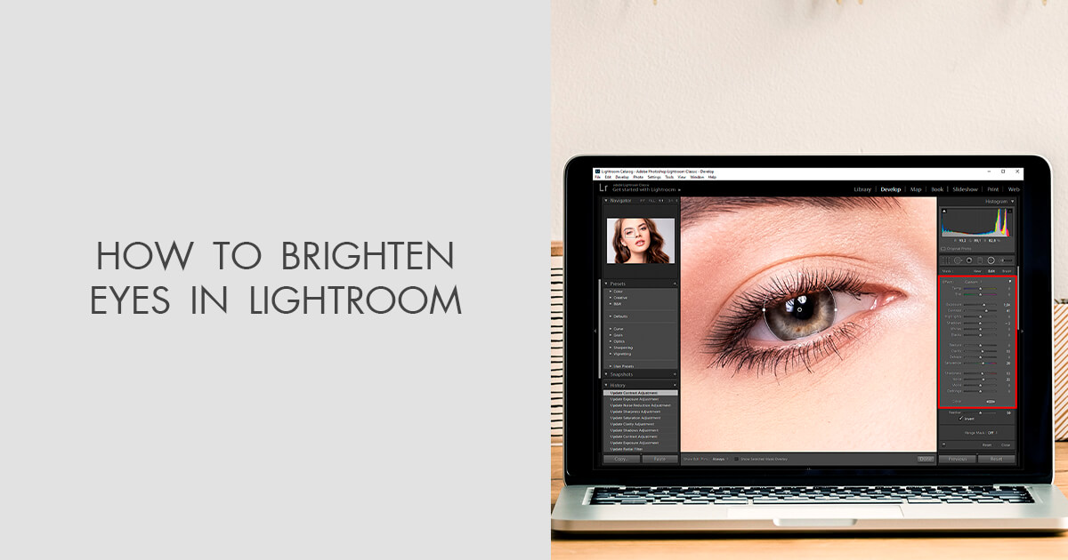 How to Brighten Eyes in Lightroom Simple Tutorial