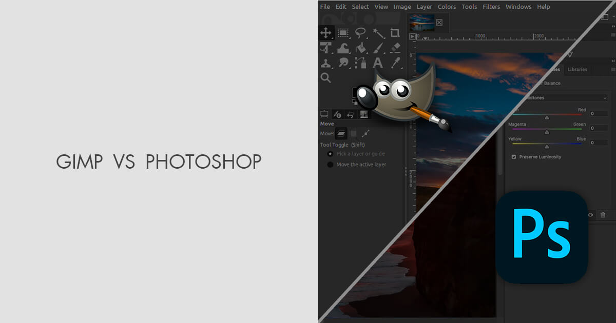 Photoshop vs. GIMP