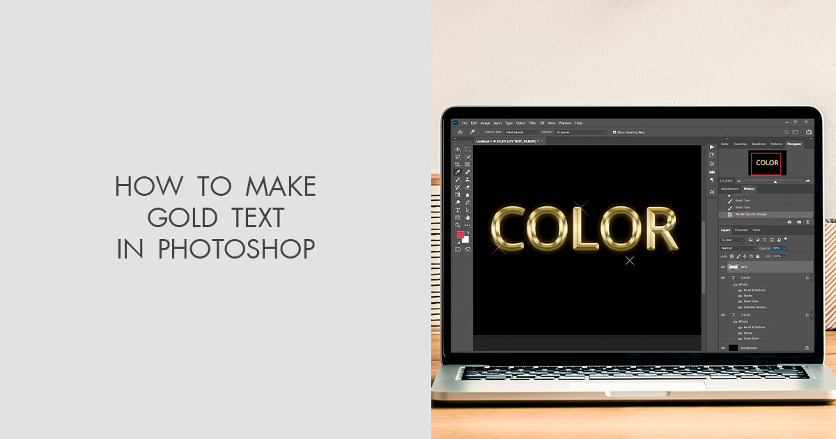 How to Make Gold Text in Complete Tutorial
