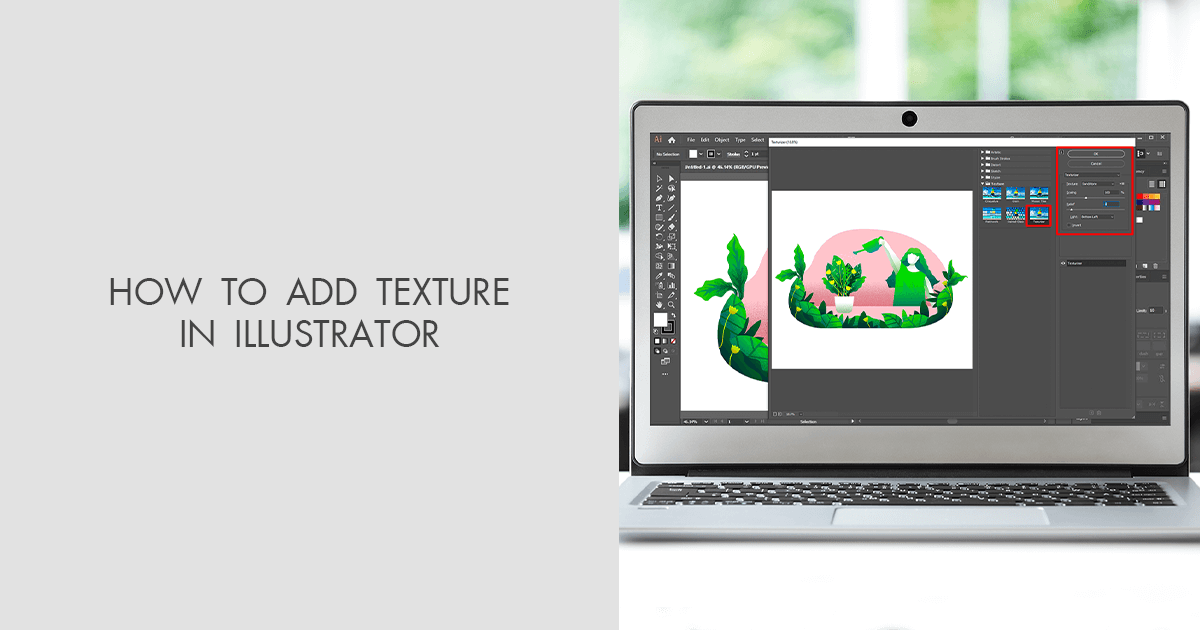 How To Add Texture In Illustrator Tutorial