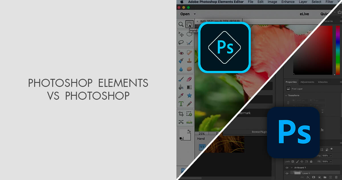 adobe lightroom vs photoshop elements