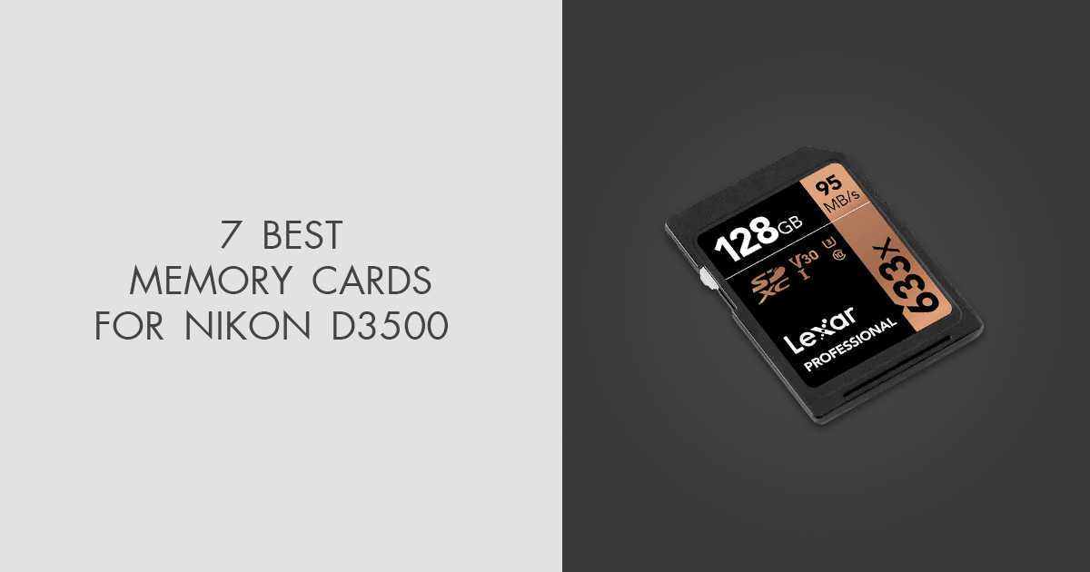 7 Best Memory Cards For Nikon D3500 in 2024
