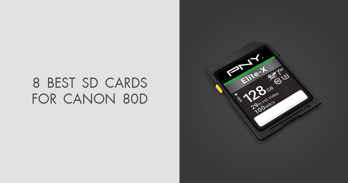 8 Best SD Cards For Canon 80D in 2024