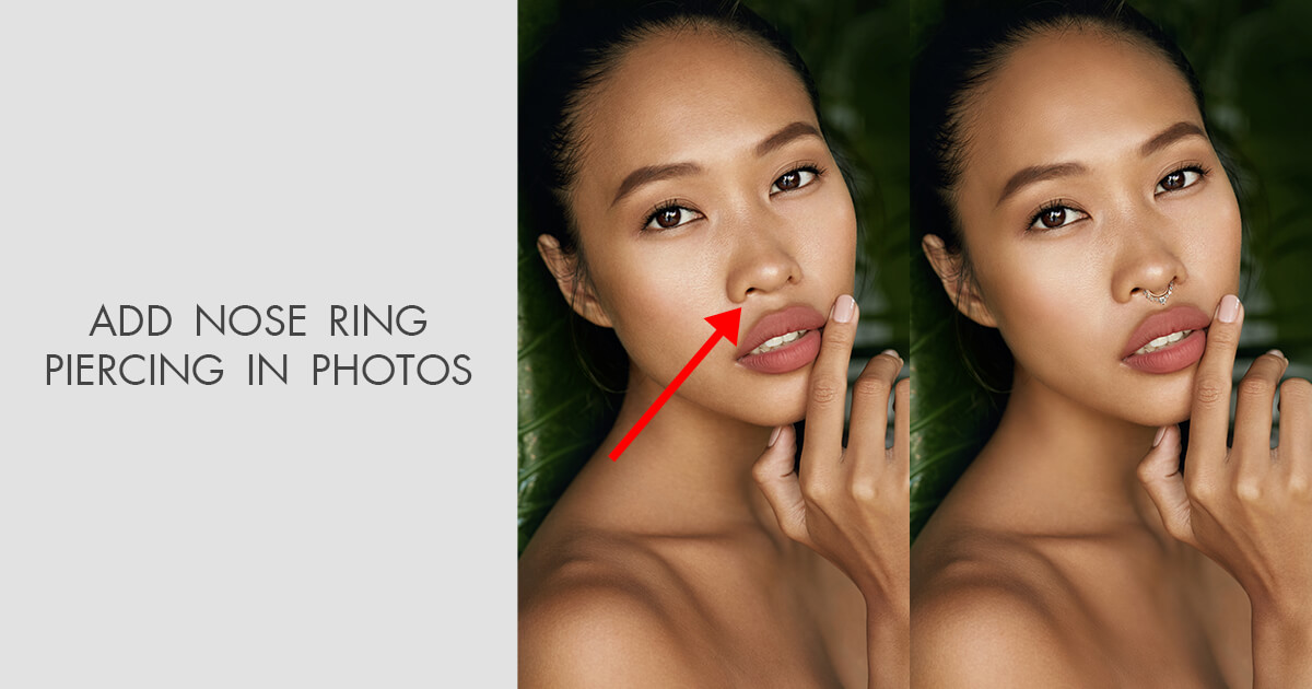 Remove or Add Nose Piercing Ring App for Android & iOS by FixThePhoto