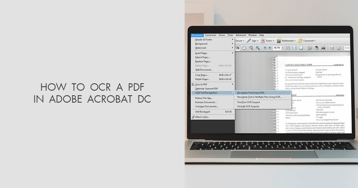 How To Ocr A Pdf In Adobe