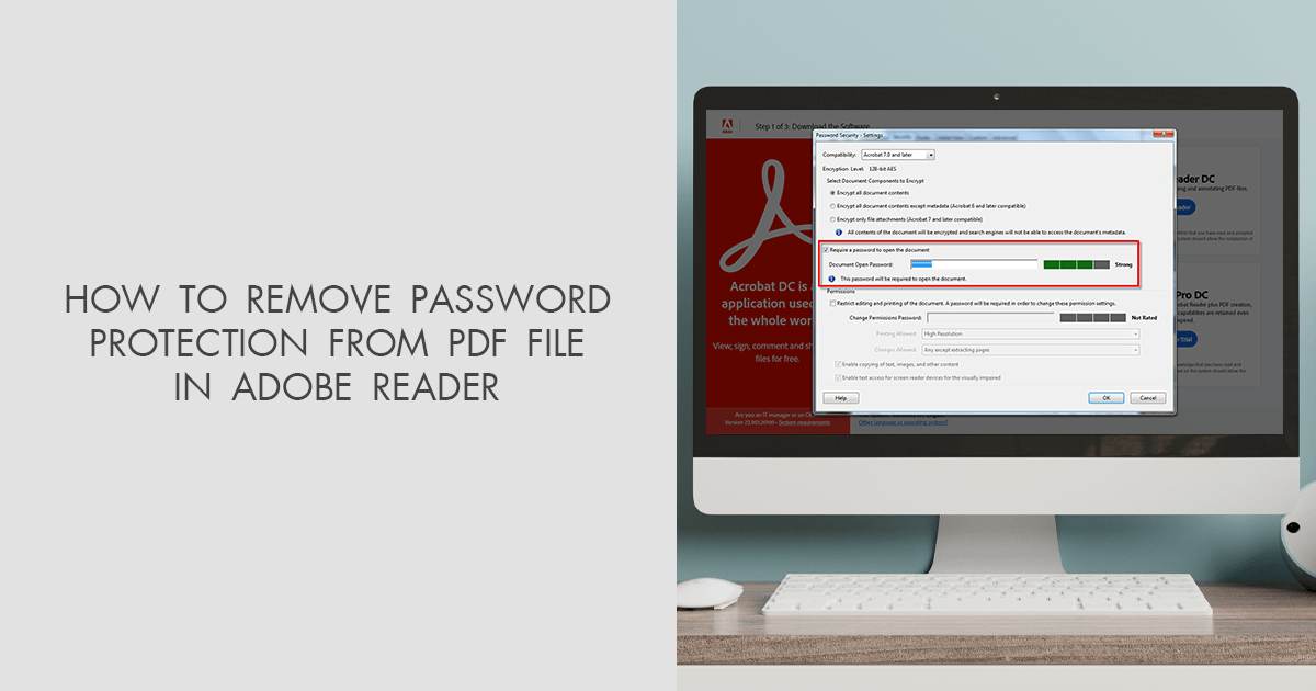 How to Remove Password Protection from PDF File in Adobe Reader Guide