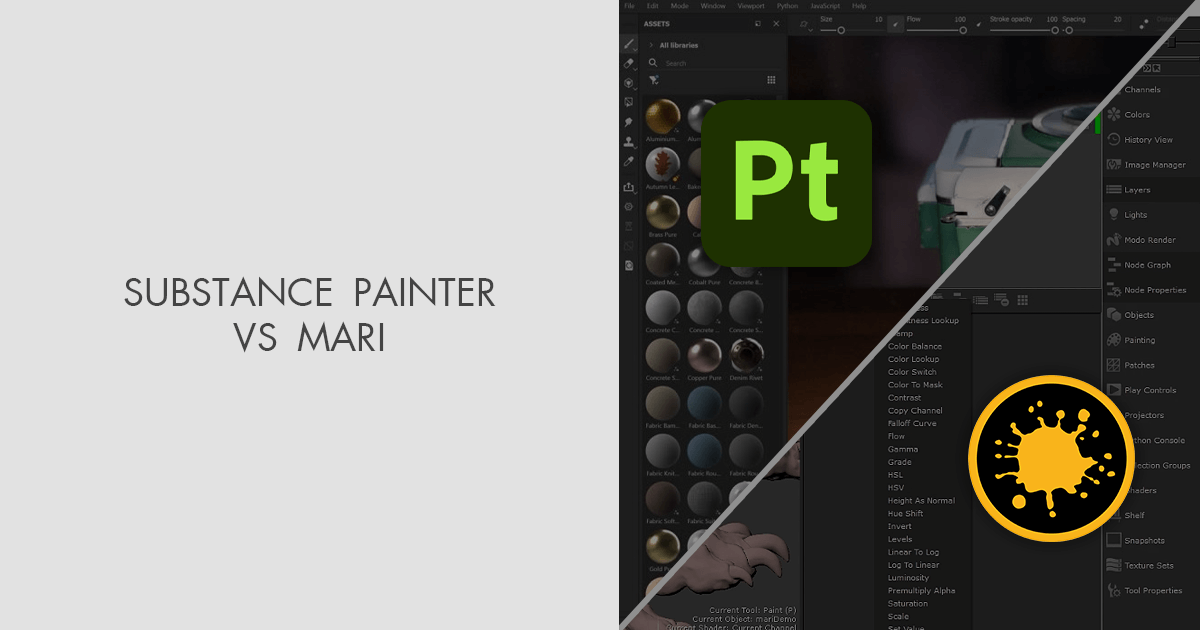 Substance Painter vs Mari: Which Software Is Better