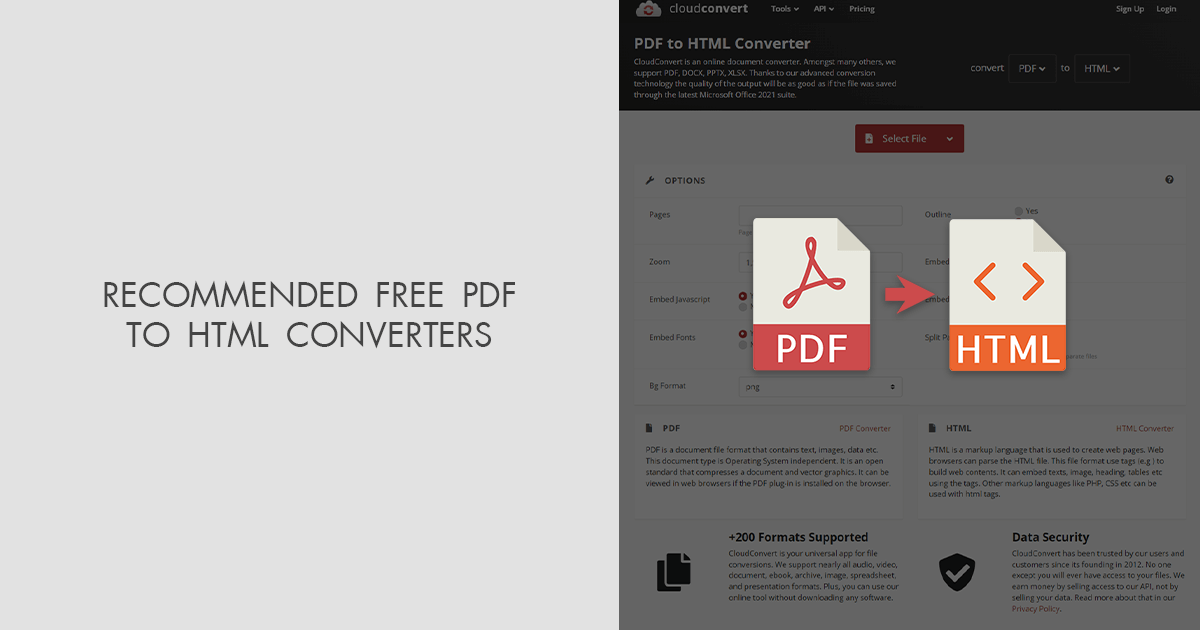 6 Best Free PDF To HTML Converters In 2024