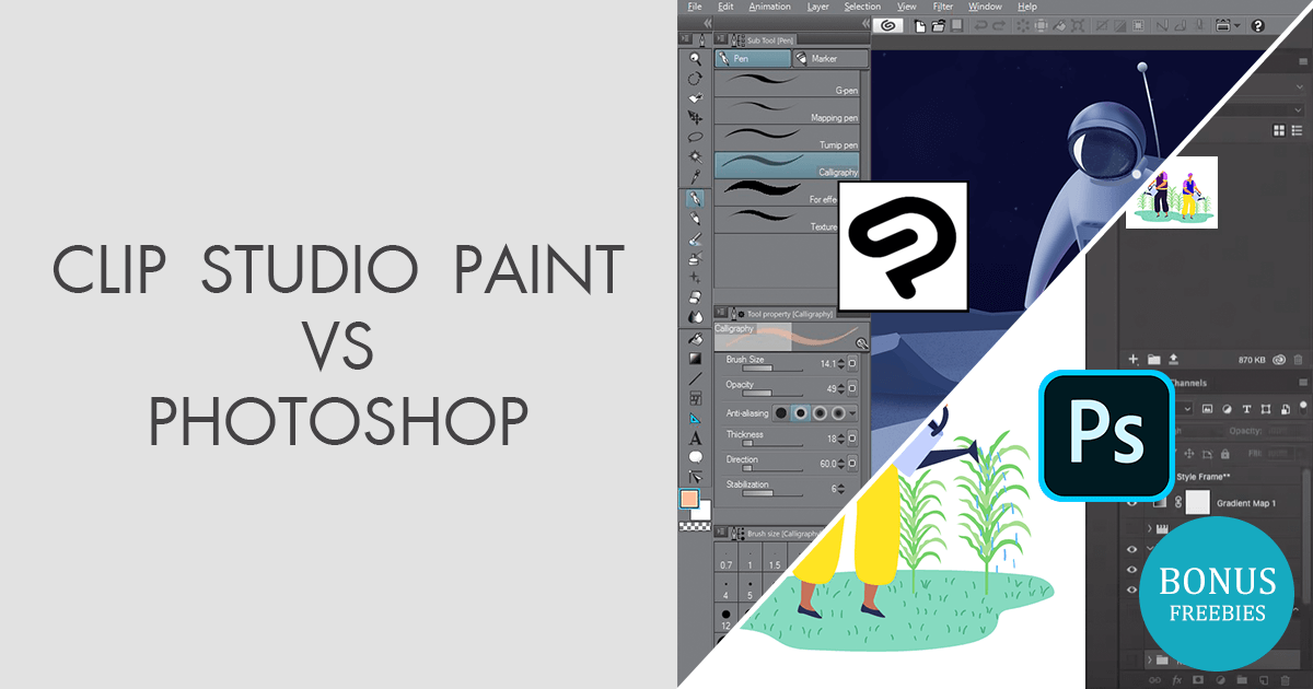 Сlip Studio Paint vs Photoshop: Which Program is Better?