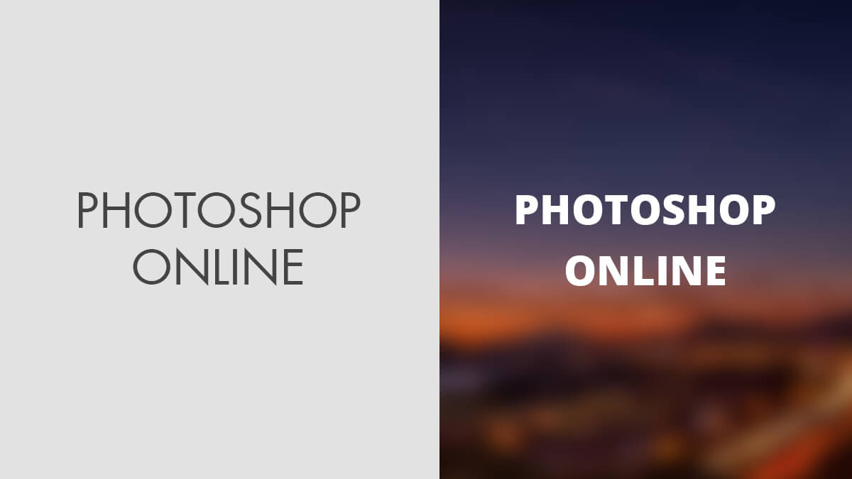Online photoshop Photopea