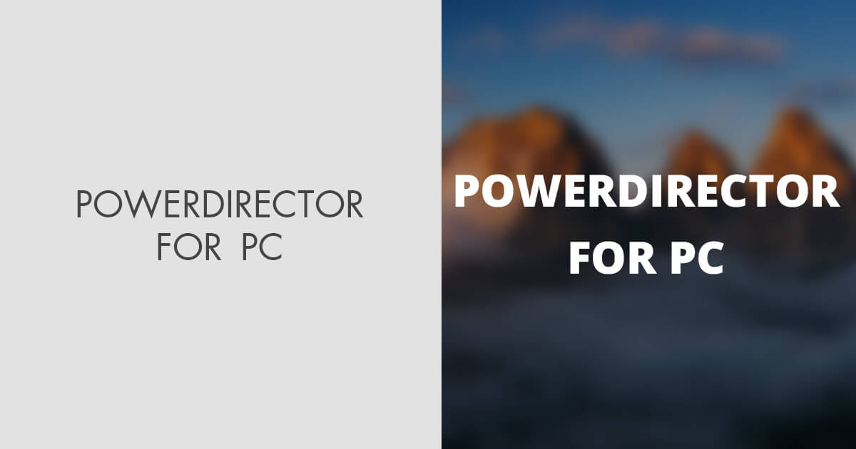 powerdirector for mac