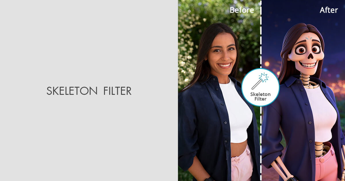 Add Skeleton Filter on Photo Online [FREE]