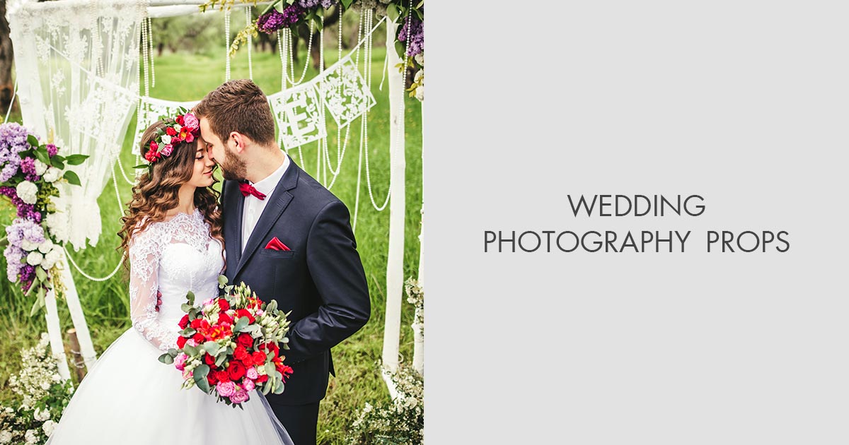 bridal portrait props