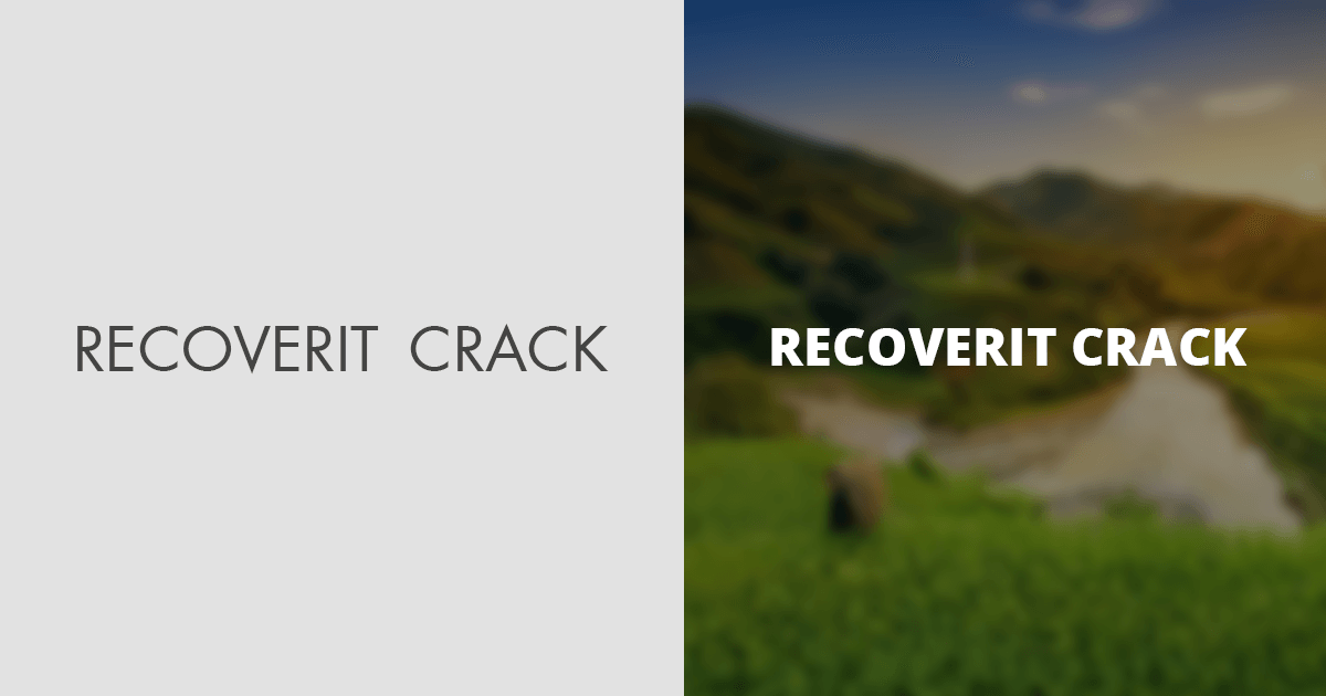 recoverit crack version