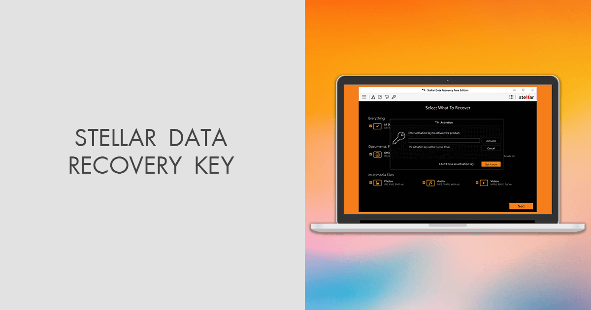 stellar data recovery free registration key