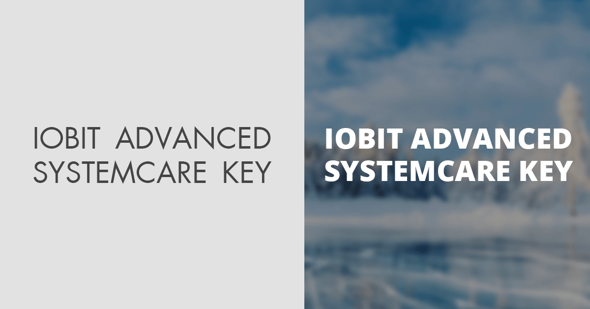 iobit advanced systemcare 11.2 pro key