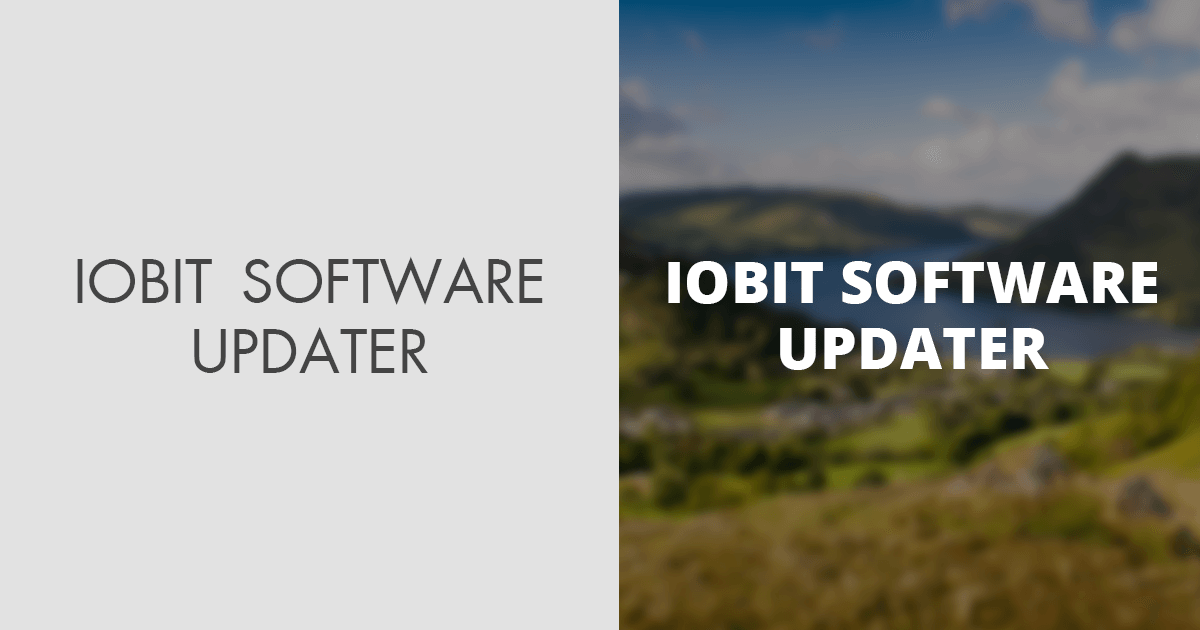 Iobit Software Updater Key (Free Download)