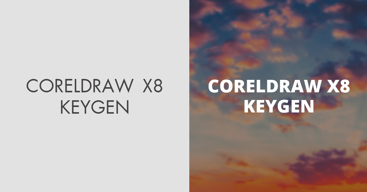 corel draw x8 keygen generator