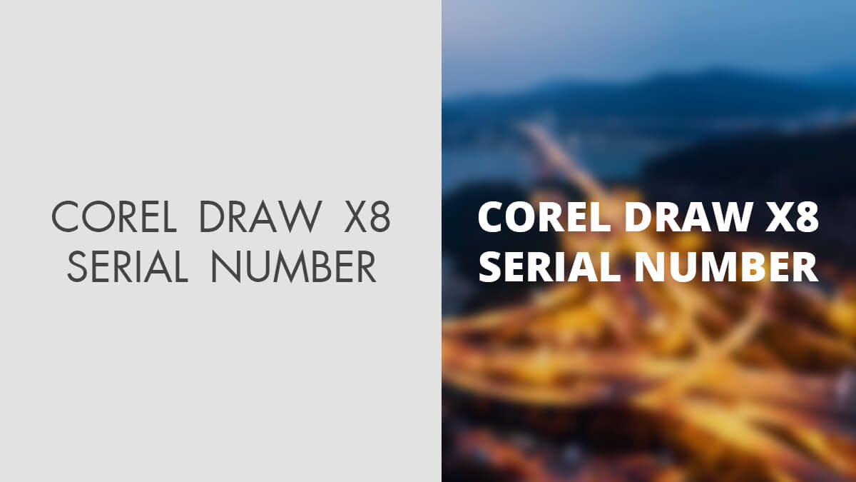 corel draw x8 serial