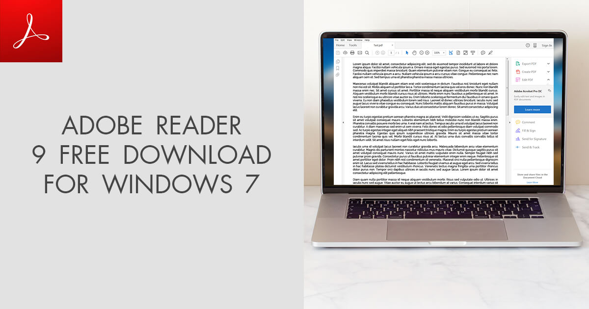 adobe reader 9 free download for windows 7 professional