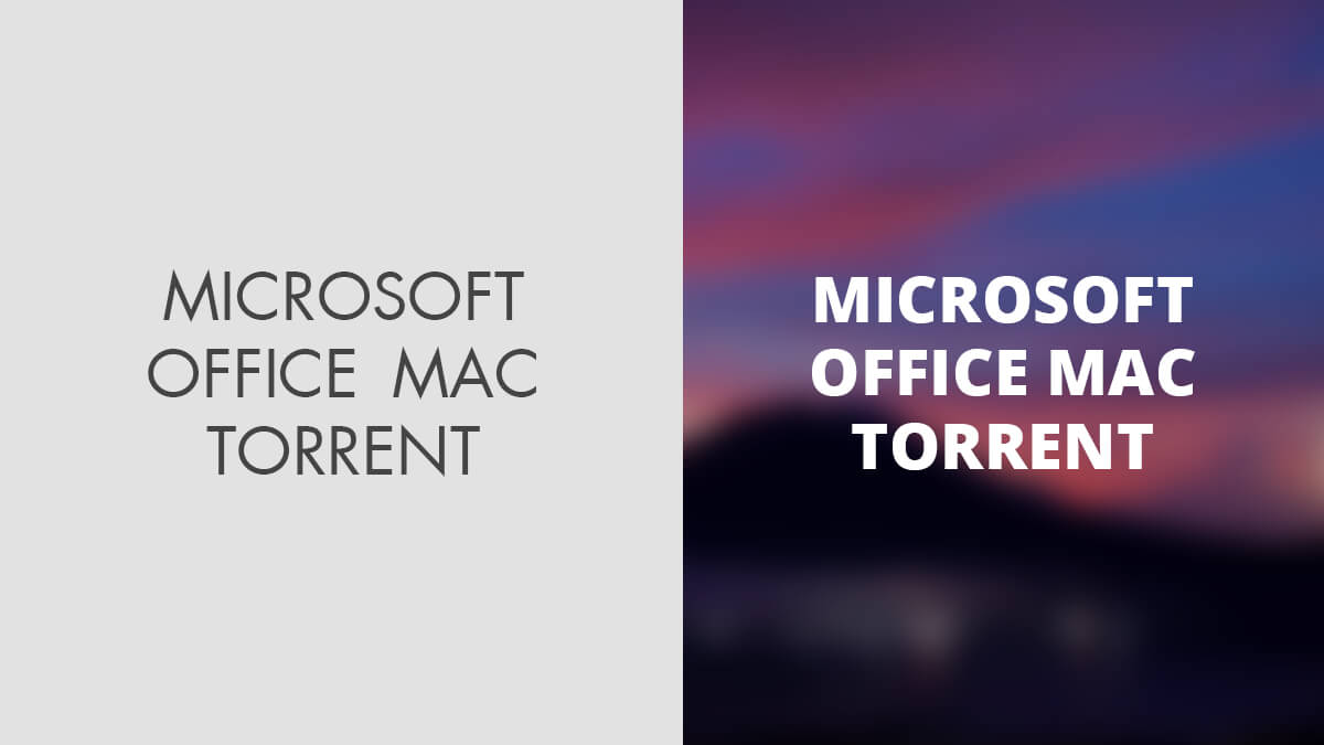 microsoft office torrent for mac
