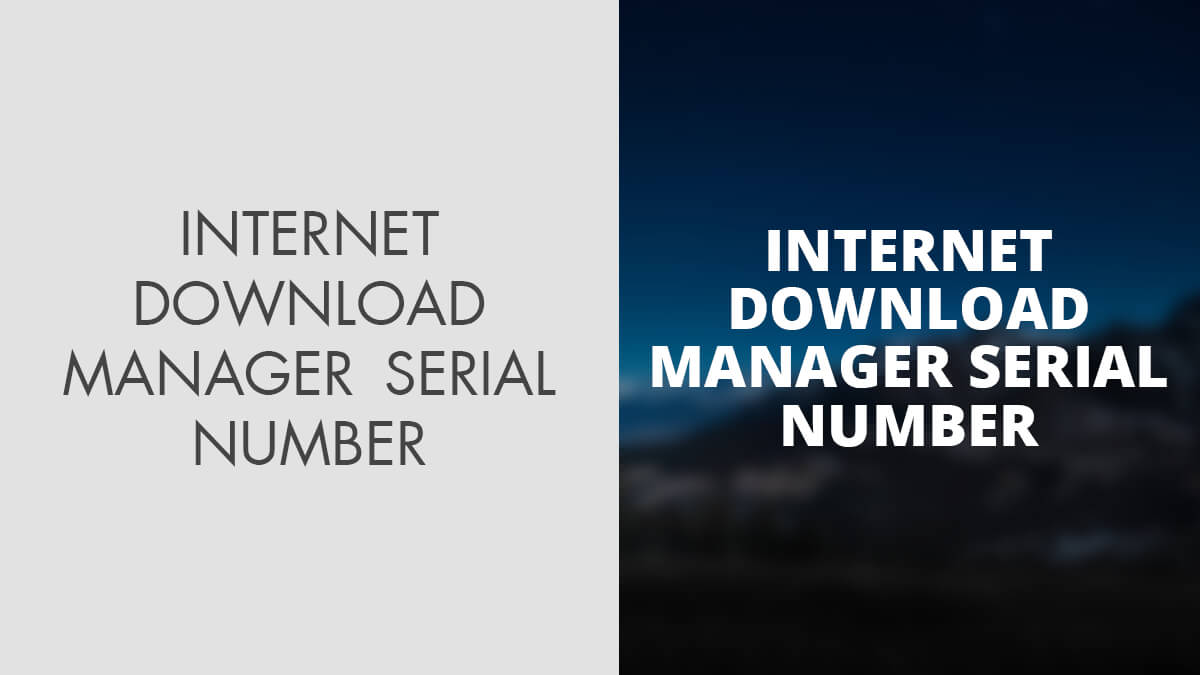 internet download manager serial key