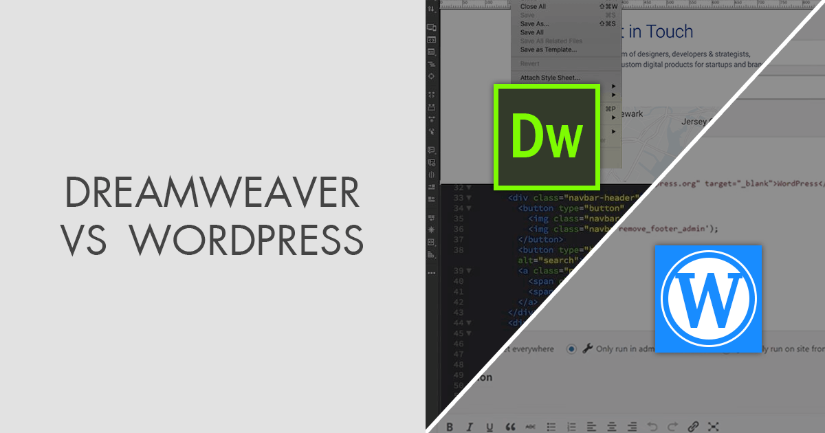 Редактирование темы wordpress в dreamweaver