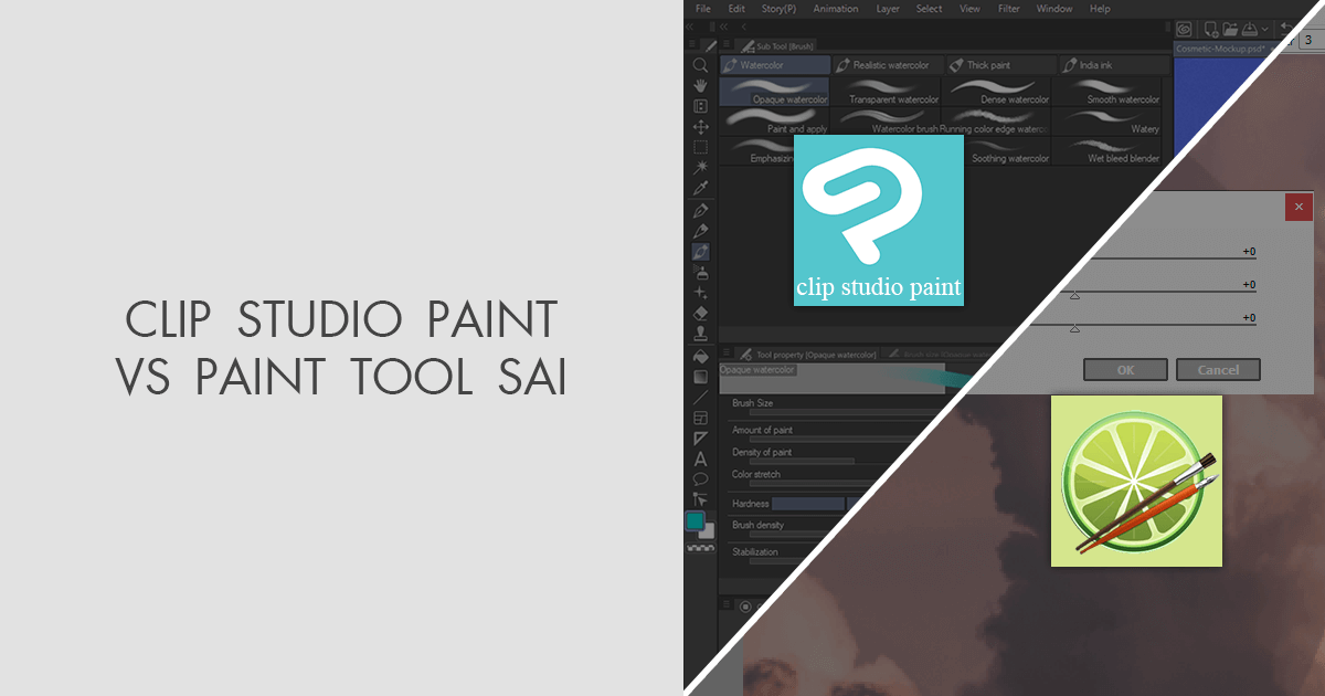 paint tool sai vs clip studio paint