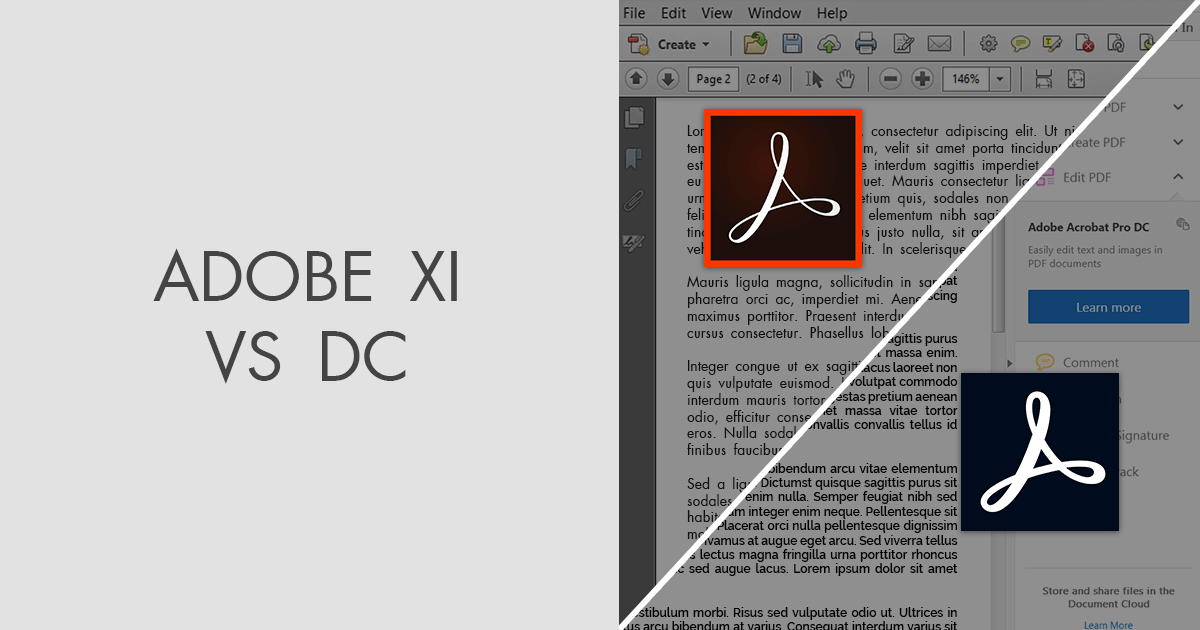download adobe reader xi vs dc