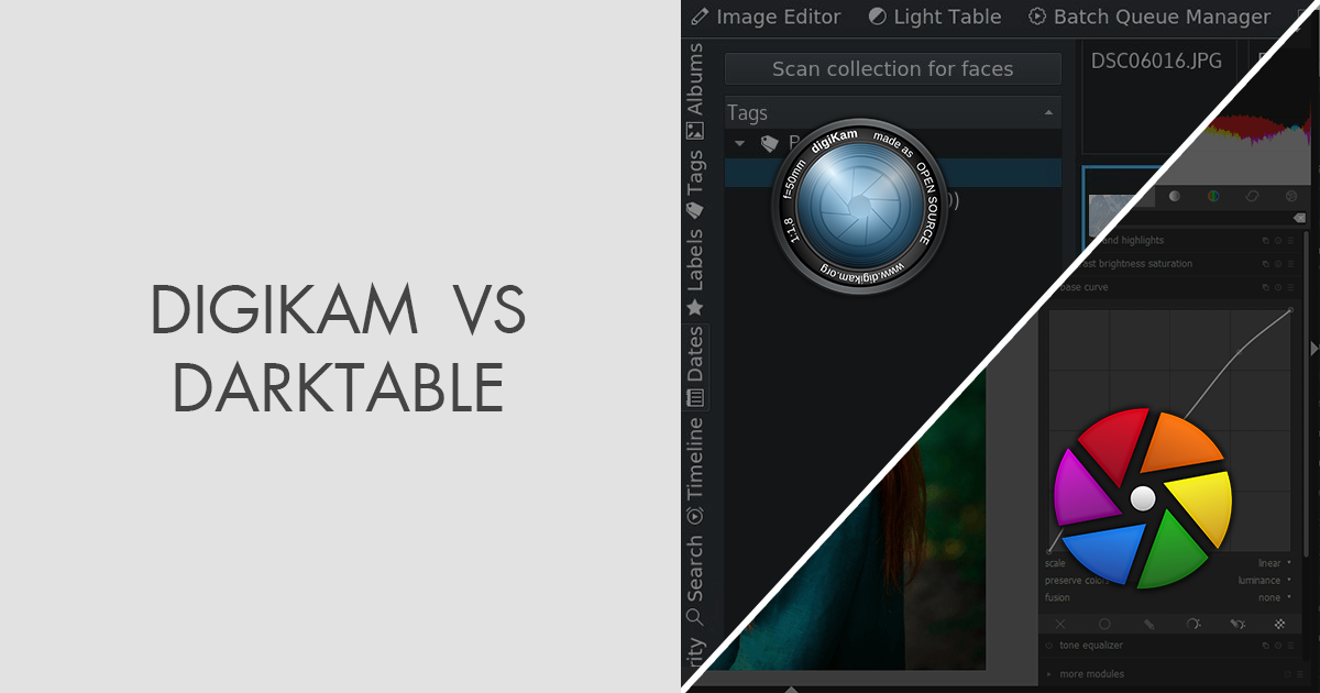 compare rawtherapy and digikam