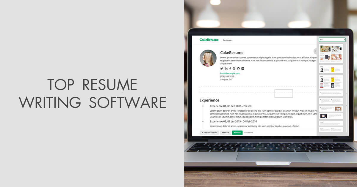 resume writing software for business