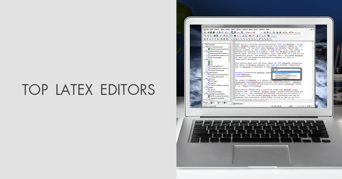 6 Best LaTeX Editors in 2024 by Experts