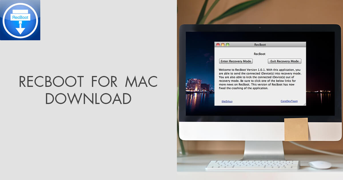 how to download reiboot on mac