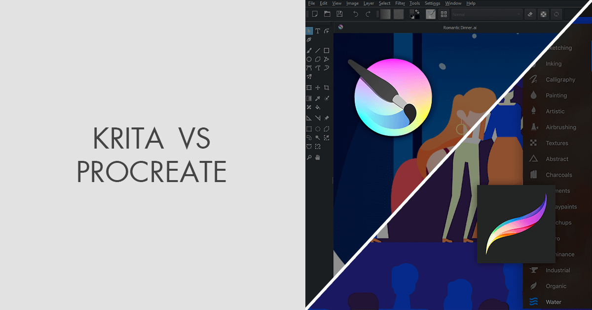 krita vs photoshop vs sketchbook