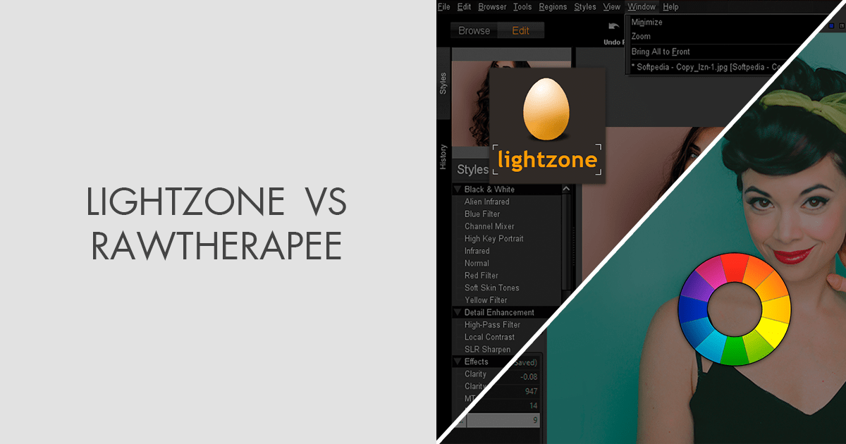darktable vs rawtherapee vs lightzone