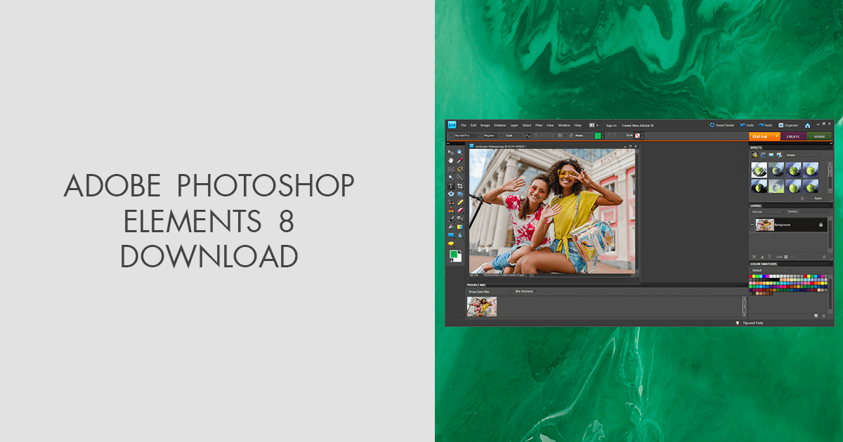 does photoshop elements 8 have a digital download